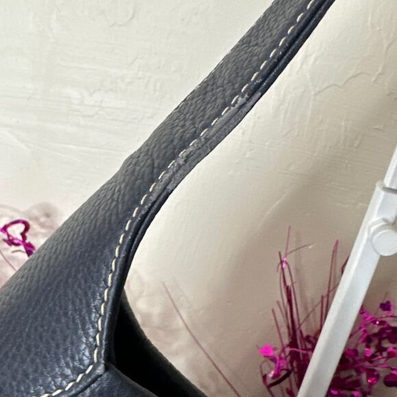 DOONEY & BOURKE Florentine Logo Lock Leather Shoulder Bag - Picture 10 of 11